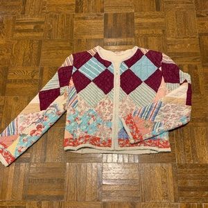 Vintage handmade quilted patchwork jacket